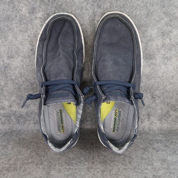Skechers Shoes Mens 12 Casual Slip On Sneakers Relaxed Fit Memory Foam Goga Mat main image 9